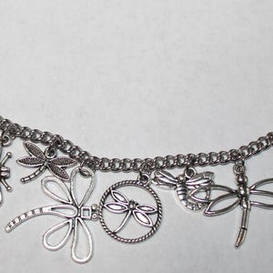 Dragonfly Bracelet, Stainless Steel Dragonfly Charm Bracelet, Dragonfly Lover Bracelet, Dragonfly Jewelry, Personalized Dragonfly Bracelet