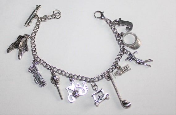 Golf Charm Bracelet, I Love Golfing Bracelet, Golf Lover Bracelet
