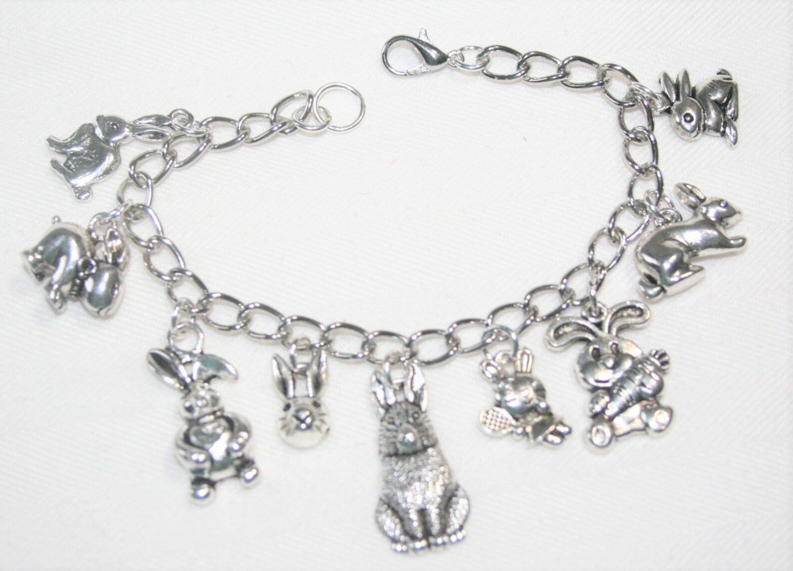 Rabbit Bracelet Rabbit Charm Bracelet Bunny Bracelet Etsy