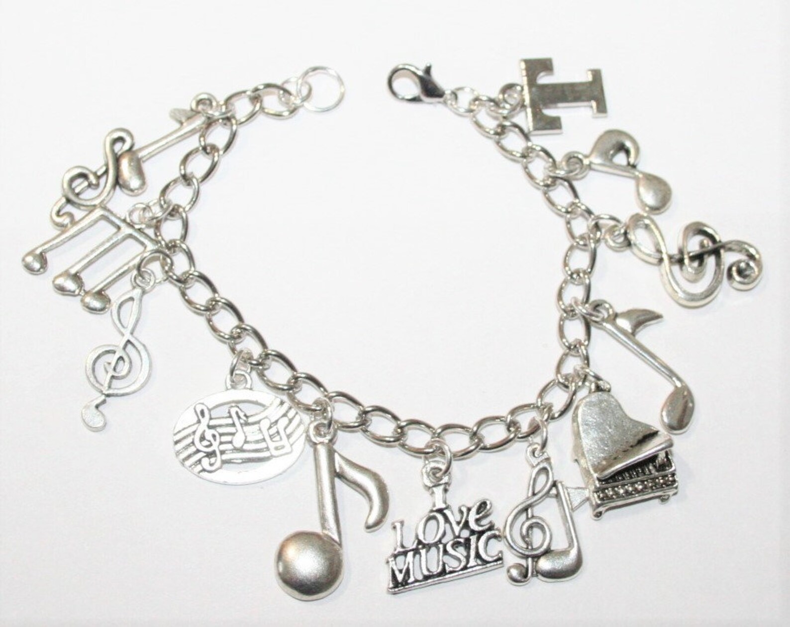 Music Charm Bracelet Music Bracelet Musician Bracelet Etsy