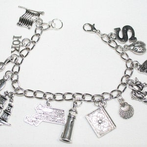 Salem Witch Trial + Stainless Steel + Charm Bracelets