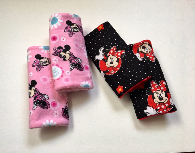 Car Seat Accessories Minnie Mouse And Baby Pink Minky Strap Covers For Infants Toddlers - Pink Baby Seat Belt Covers Car Seat Accessories Minnie Mouse And Baby Pink Minky Strap Covers For Infants Toddlers - Pink Baby Seat Belt Covers