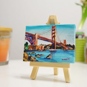 Golden Gate Bridge Crissy Field San Francisco - Print from Original Painting by marinelaArt