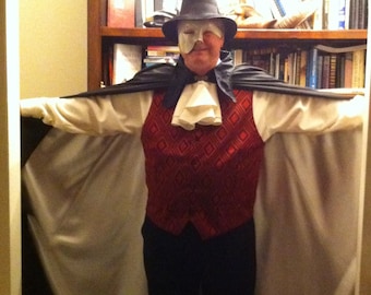 PHANTOM of the OPERA. ...Cape, Mask, Vest, Shirt, Escot, Pants