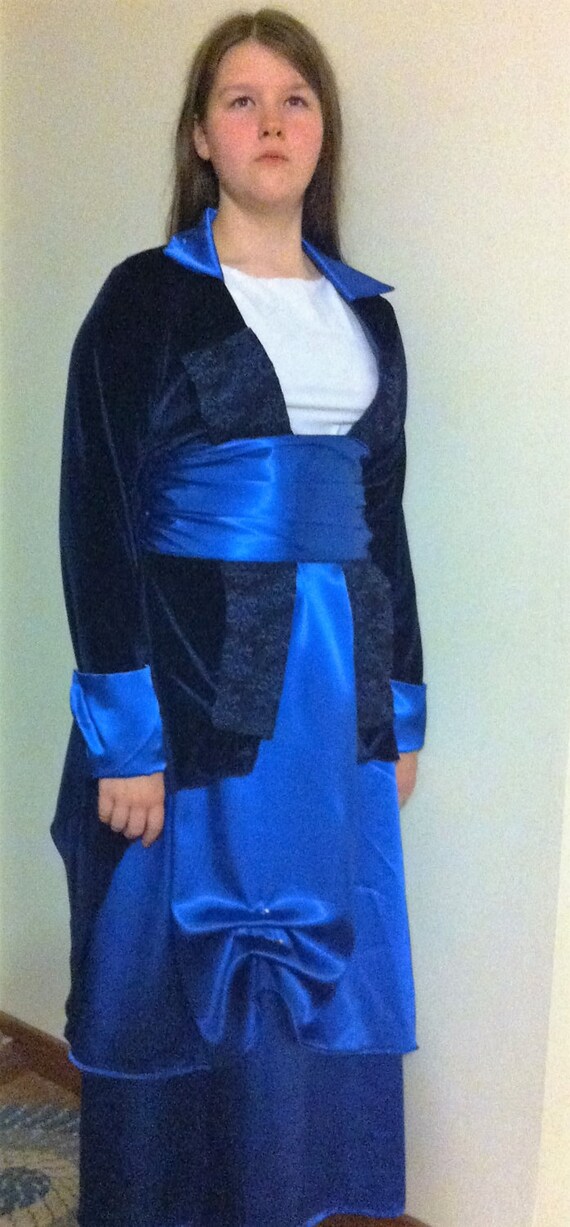 Titanic Kate Winslet Costume Blue Velvet Etsy