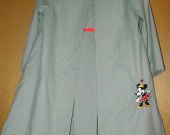 2 Piece Jumper with long Coat Minnie Mouse monogram  Girls Size 3/4