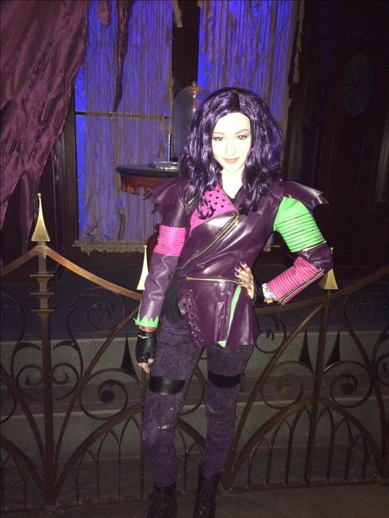 Disney's Descendants Mal Jacket ALL LEATHER Teen Sizes image 2