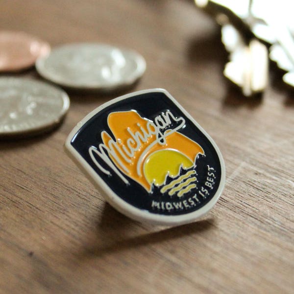 Michigan Enamel Pin - Midwest est le meilleur