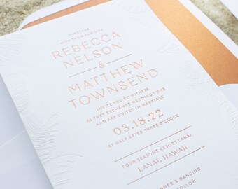 Classic Wedding Invitations for Notre Dame Brides SAMPLE Classic Border Black Foil Stamp Invitations for Formal Weddings