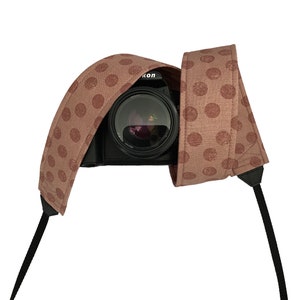 2&quot; Wide Ready to Ship / Polka Dot Blush Rose Camera Strap / DSLR Camera Strap for Nikon, Canon, Sony and more / Fabric Camera Strap