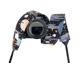Galaxy Camera Strap / Outer Space Camera Strap / DSLR Camera Strap for Nikon, Canon, Sony and more / Fabric Camera Strap