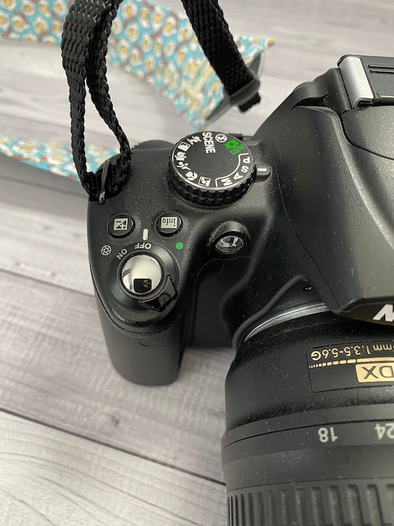 Black and White Camera Strap / DSLR Camera Strap for Nikon, Canon, Sony and more / Fabric Camera Strap / Cow Print Camera Strap