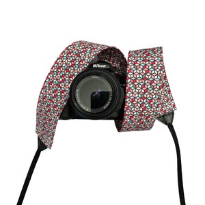 Colorful Geometric Camera Strap / DSLR Camera Strap for Nikon, Canon, Sony and more / Fabric Camera Strap