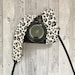 White, Black, and Brown Leopard Camera Strap / DSLR Camera Strap for Nikon, Canon, Sony and more / Fabric Camera Strap