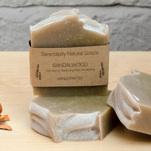 Sandalwood Rhassoul Clay Soap All Natural for All Skin Etsy