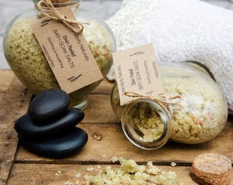 LUXURIOUS SKIN RELIEF Bath Soak Salts mixed with nourishing oils, butters, clays and essential oils