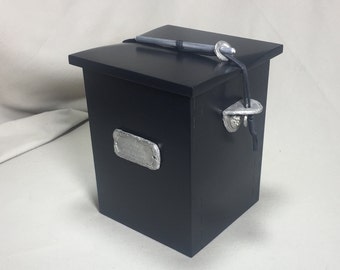 Sharing urn black #8, pet urn, cremation urn, urn for ashes, wood urn, wooden urn, handmade urn
