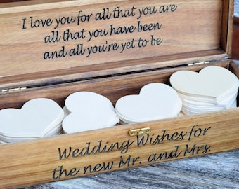 Wedding Advice Box - Guest Book - Wedding Guest Book Alternative - Wedding Wishing Well - Rustic Wedding Decor - Rustic Chic Wedding
