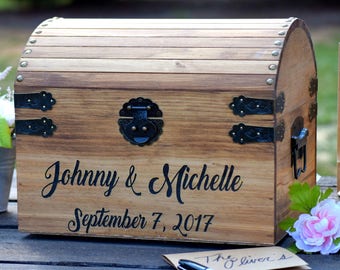 Wooden Wedding Card Box Rustic Wedding Decorations Wishing 