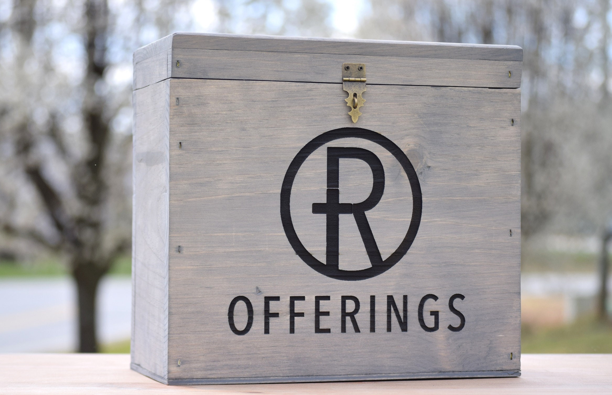 Church Offering Chest Church Offering Plate Donation Box | Etsy