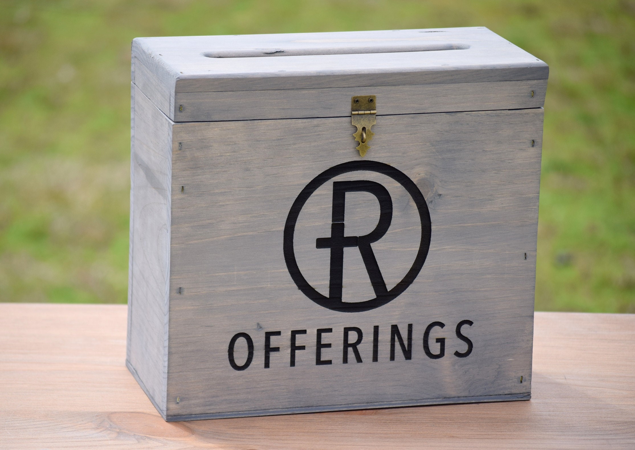 Church Offering Chest Church Offering Plate Donation Box | Etsy