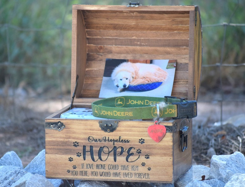 Pet Memory Box Pet Keepsake Box Memorial Box in Memory Etsy