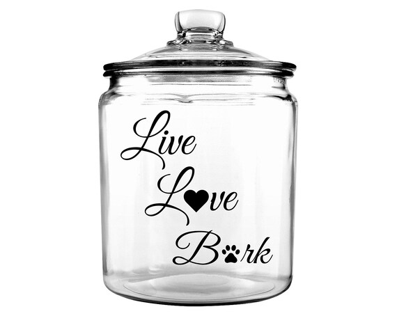 etsy dog treat jar