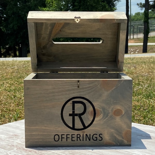 Church Offering Chest - Church Offering Plate - Donation Box - Advice Chest - Church Box - Donation Chest - Church Offering - Offering Box