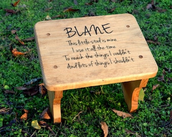 Personalized Kids Stepping Stool - Rustic Decor - Children's Step Stool - Bathroom Stool - Wood Stool For Kids - Gift for Kids - Step Stool