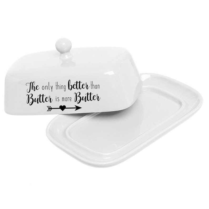 Butter Dish Farmhouse Kitchen Decor Funny Butter Dish Etsy