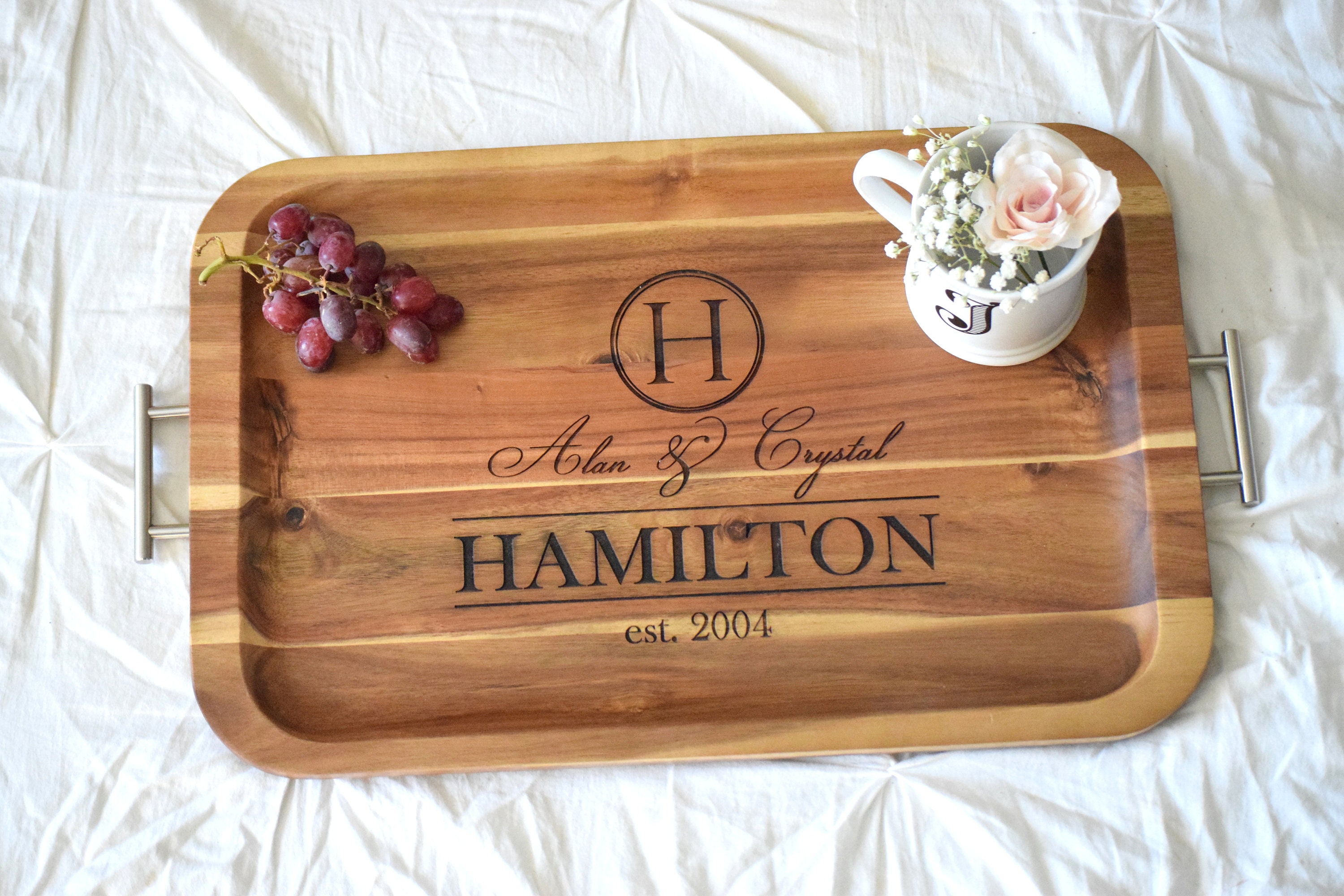 Personalized TV Tray With Handles Breakfast Tray Breakfast Etsy Sweden