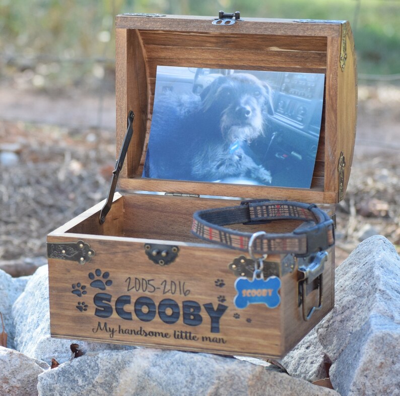 Pet Memory Box Pet Keepsake Box Memorial Box in Memory Etsy