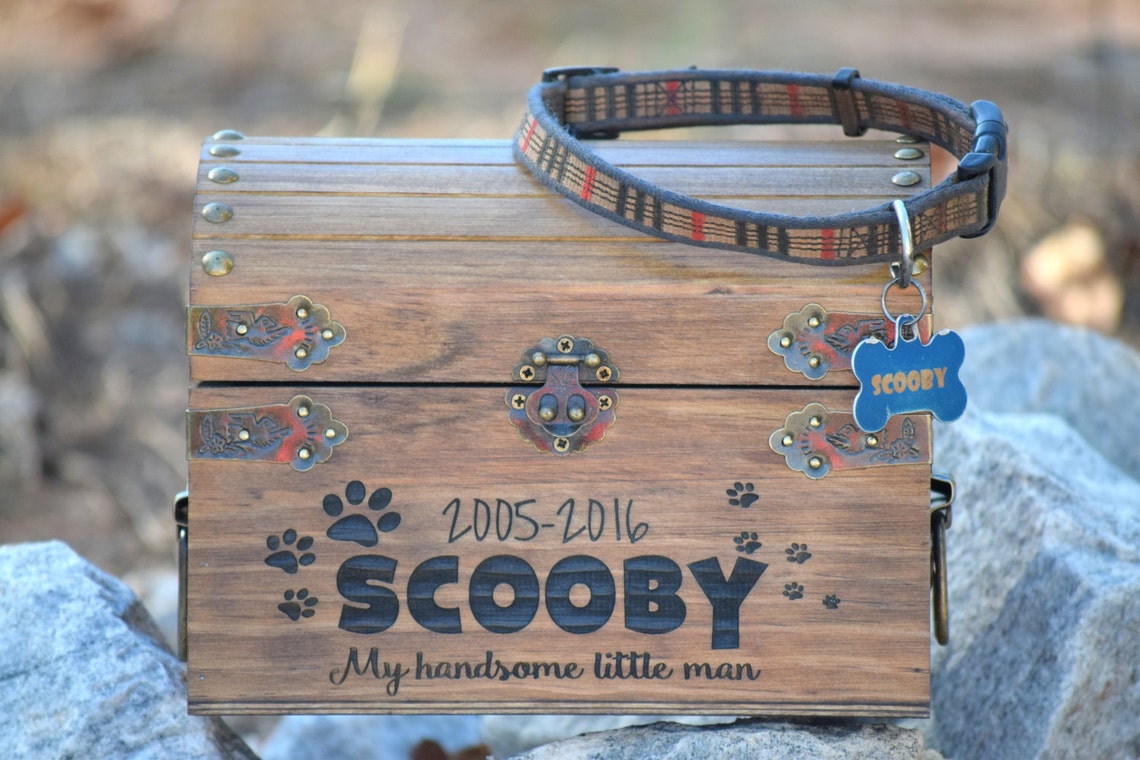 Pet Memory Box Pet Keepsake Box Memorial Box in Memory Etsy
