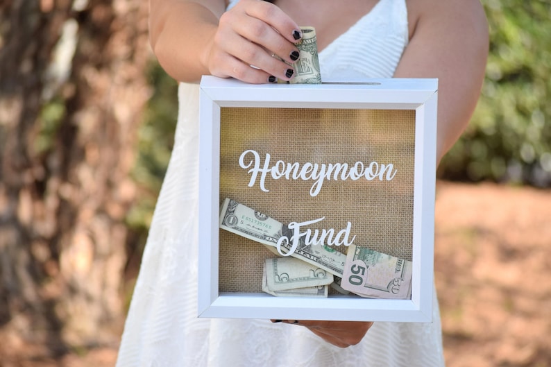 Honeymoon Fund Wedding Sign Honeymoon Fund Box Honeymoon ...