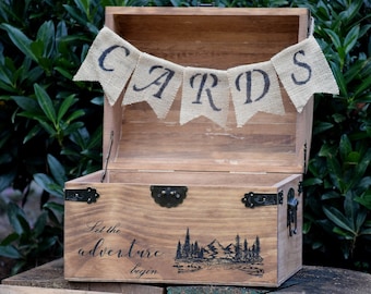 Wedding Card Box - Rustic Wooden Card Box - Rustic Wedding Card Box - Rustic Weddings - Advice Box - Wishing Well - Card Box - Wedding Gift