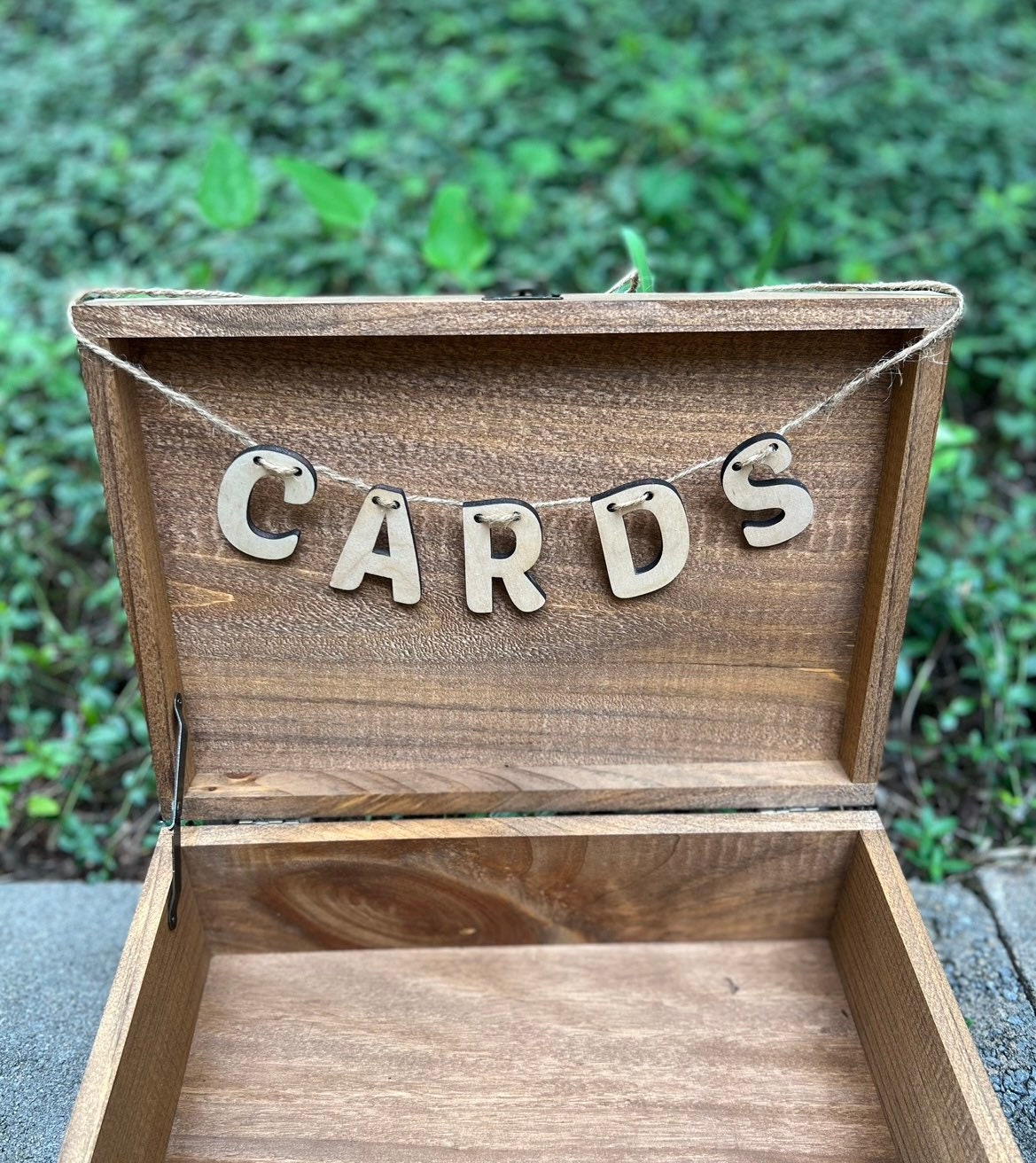 Wooden Cards Banner Rustic Wedding Card Box Insert Wedding 