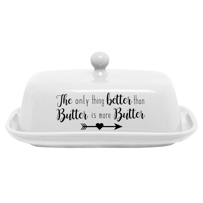 Butter Dish Farmhouse Kitchen Decor Funny Butter Dish Etsy