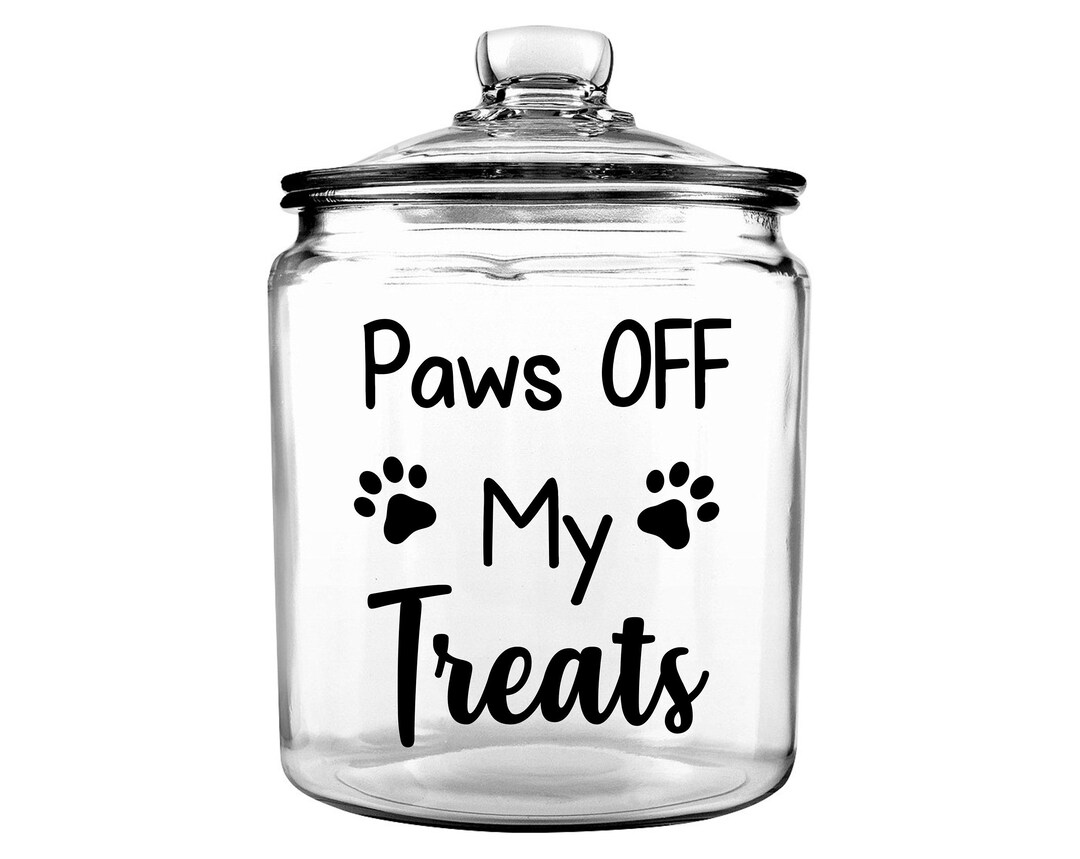 Personalized Pet Treat Jar Dog Treat Jar Custom Pet Treat Etsy