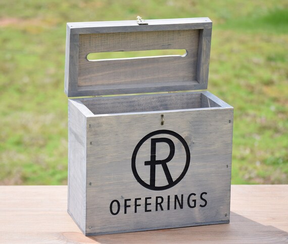 Church Offering Chest Church Offering Plate Donation Box | Etsy