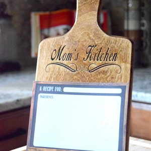 Personalized Tablet Holder Tablet Stand Wooden Tablet Stand Cookbook Holder iPad Holder Mothers Day Gift Gift Christmas Gift image 3