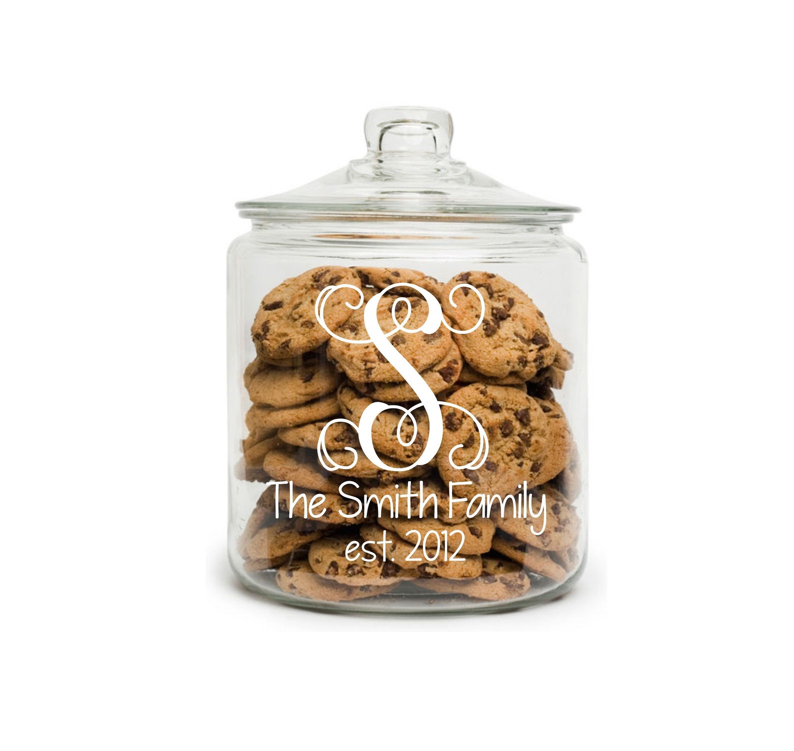 Personalized Cookie Jar Personalized Treat Jar Wedding Etsy