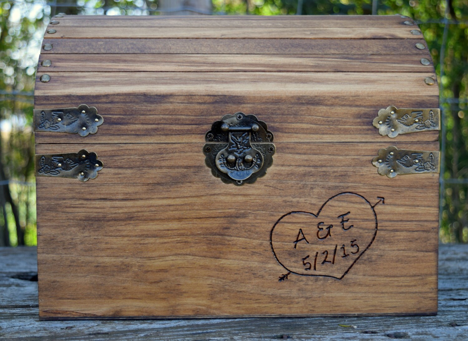 Wooden Card Box Rustic Card Box Bridal Shower Card Holder Etsy