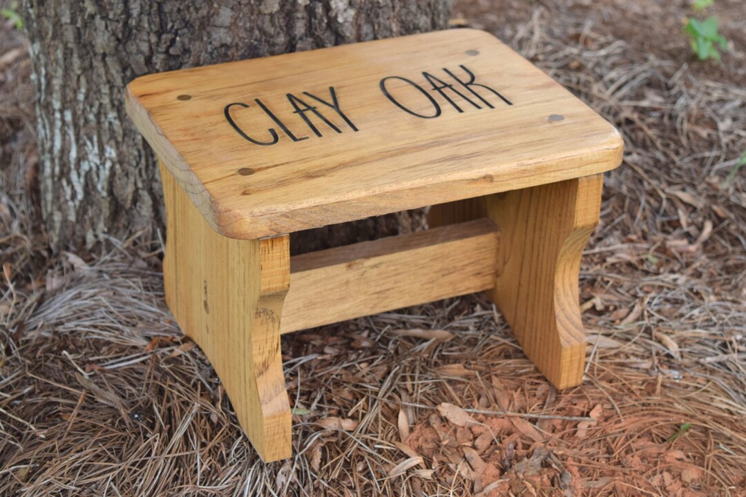 Personalized Kids Stepping Stool Rustic Decor Children's Step Stool
