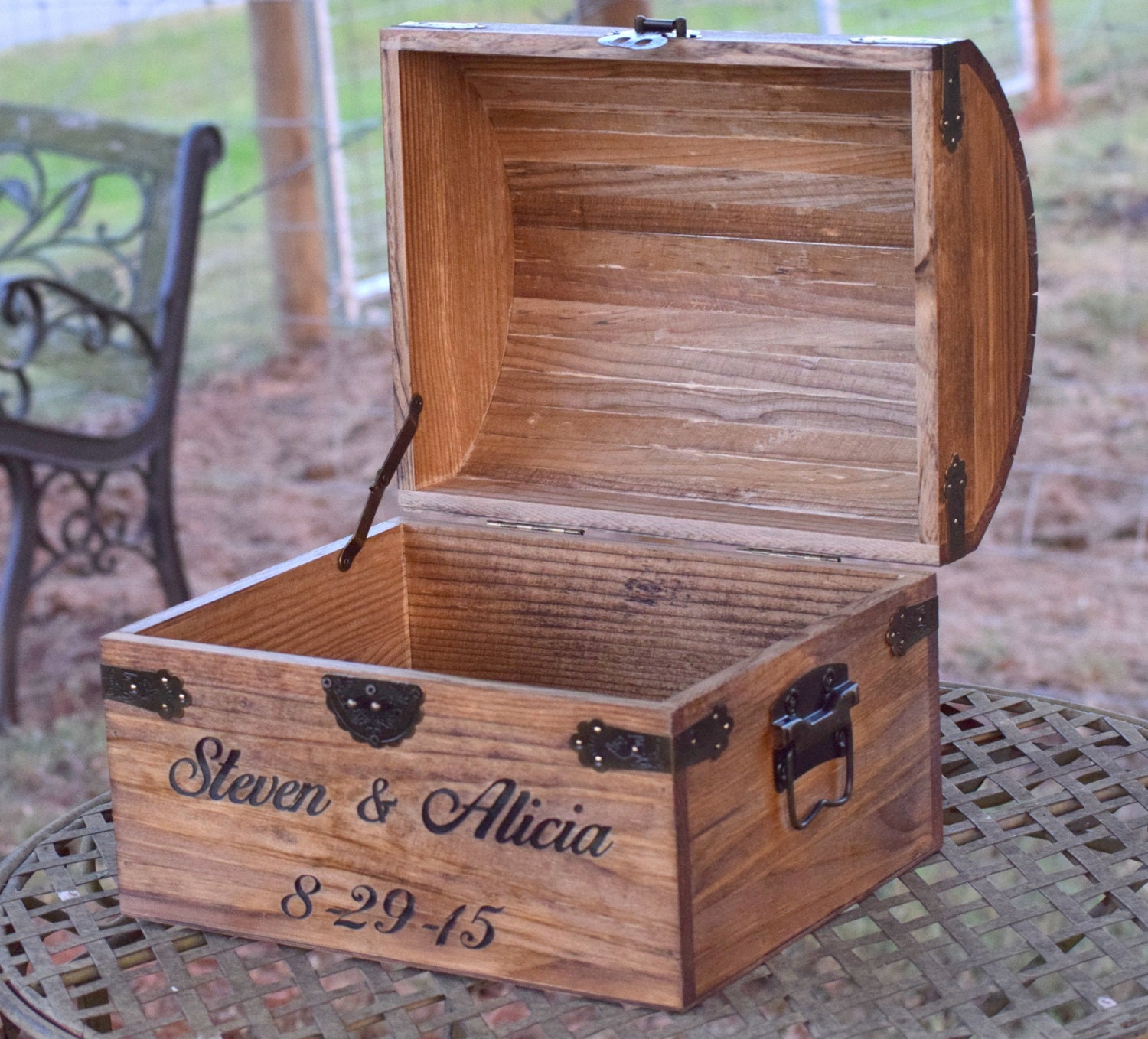 Rustic Wooden Card Box Rustic Wedding Card Box Rustic Etsy