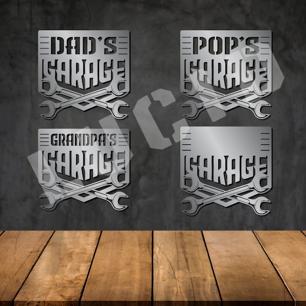 Dad's Garage, Pop's Workshop, Grandpa's Shop, dxf svg, Wall Art Digital Download, png, CNC plasma table waterjet laser engraver, Sign svg