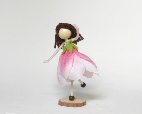 Pink Mulan Doll Magnolia Liliiflora Petal Doll Japanese Etsy