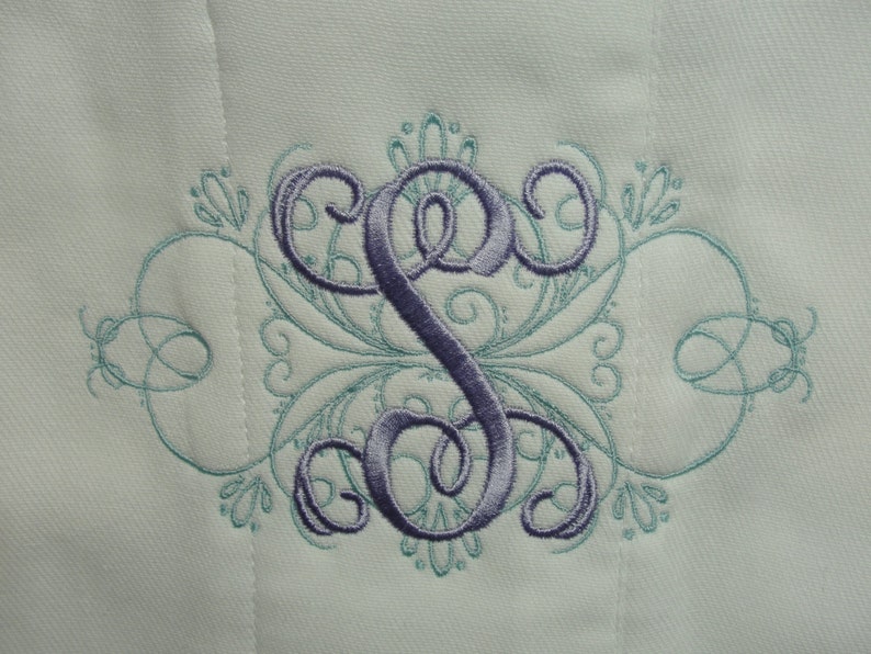 Fancy Custom Order Machine Embroidered Monogrammed Etsy