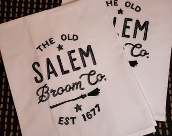 Salem Broom Halloween Towel