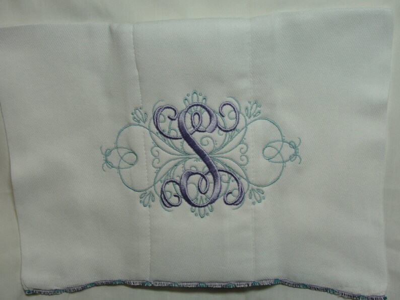 Fancy Custom Order Machine Embroidered Monogrammed Etsy