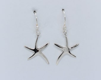 Sterling Silver Starfish Earrings